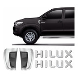 Adesivo Aplique Toyota Hilux Porta Cromado Resinado Fgc