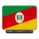 Adesivo Automotivo Bandeira Estado Rio Grande Sul 10x7cm