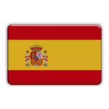 Adesivo Bandeira País Espanha Resinado