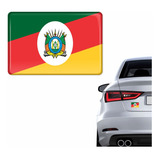 Adesivo Bandeira Rio Grande Do Sul 3d Resinado Moto Bd5