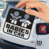Adesivo Bebê À Bordo Crianças Gêmeos Babies In Car Baby 