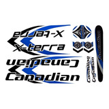 Adesivo Bicicleta Canadian X-terra Azul Frete