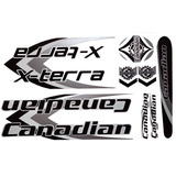 Adesivo Bicicleta Canadian X-terra Preto Frete