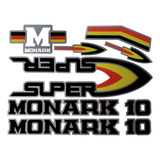 Adesivo Bicicleta Monark 10 Super Preto Frete Grátis