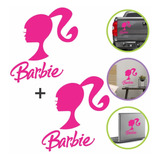 Adesivo Boneca Barbie Carro 2un 20cmx20 Hilux Jeep Moto Biz