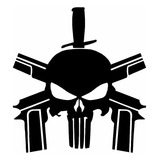 Adesivo Bope Justiceiro Faca Caveira Policia Militar 2 Unid.
