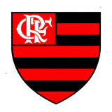 Adesivo Brasão Flamengo 6x6cm 1/2m2 De Adesivo