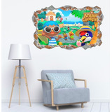 Adesivo Buraco De Parede Animal Cross Mod303 Tam 90cm X 48cm