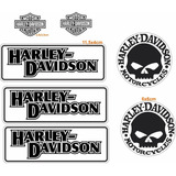 Adesivo Capacete Harley Davidson Refletivo 07un