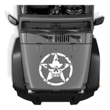 Adesivo Capô Jeep Skull Estrela Militar
