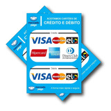 Adesivo Cartão Crédito Débito Mercado Pago 26x38cm