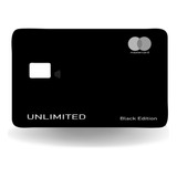 Adesivo Cartão Credito Debito Unlimited Black