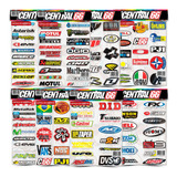 Adesivo Cartela Moto Gp Motocross Capacete Decoração E M1