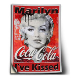 Adesivo Coca Cola Marilyn Monroe Auto Colante A0 120x84cm