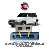 Adesivo Comando Botão Tecla Ar Condicionado Fiat Uno Pitbull