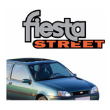 Adesivo Compatível Fiesta Street Resinado Traseira