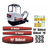 Adesivo Compatível Mini Escavadeira Bobcat 325