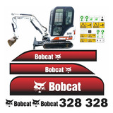 Adesivo Compatível Mini Escavadeira Bobcat 328