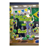 Adesivo Copa Do Mundo Para Vitrine Brasil Grande 
