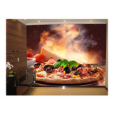 Adesivo De Parede Alimento Pizza Queijo 3d M² Al131