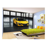 Adesivo De Parede Carro Honda Acura Nsx Amarelo 10m² Car167