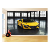 Adesivo De Parede Carro Honda Acura Nsx Garagem 3,5m² Car167