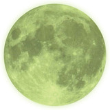 Adesivo De Parede Decorativo Lua Brilha No Escuro 48 X 48cm
