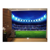 Adesivo De Parede Esportes Futebol Bola Campo 3d 6m² Spt17