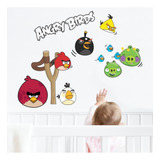 Adesivo De Parede Ifantil Angry Birds Ao Ataque