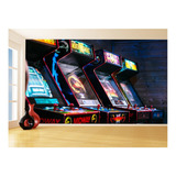 Adesivo De Parede Sala De Jogo Fliperama Arcade 9,5m² Jcs109