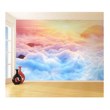 Adesivo De Parede Sol Acima Das Nuvens Céu 3d M² Nsk75