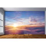 Adesivo De Parede Sol Acima Das Nuvens Céu 3d M² Nsk90