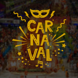 Adesivo Decorativo Carnaval Amarelo - Som