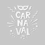 Adesivo Decorativo Carnaval Branco - Som