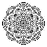 Adesivo Decorativo De Parede Mandala Com 60cm Sala Quarto