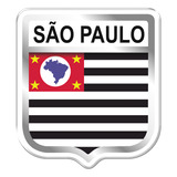 Adesivo Decorativo Em Relevo Brasão São Paulo