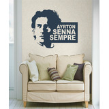 Adesivo Decorativo Parede Ayrton Senna Sempre 20 Anos