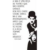 Adesivo Decorativo Parede Recortado Charlie Chaplin Carlitos