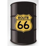 Adesivo Decorativo Route 66 Dourado Tambor