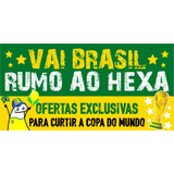 Adesivo Decorativo Vitrine Promoção Vai Brasil