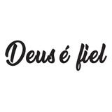 Adesivo Deus É Fiel Moto Carro Religioso Abençoe Gospel