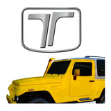 Adesivo Emblema Capô Troller T4 Cromado