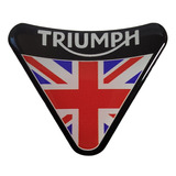Adesivo Emblema Escudo Moto Triumph Capacete Resinado 4x5cm