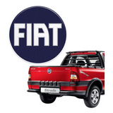 Adesivo Emblema Tampa Traseira Fiat Strada