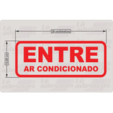 Adesivo Entre Ar Condicionado Vitrine Porta De Vidro 30x12cm