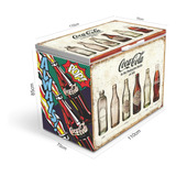Adesivo Envelope Freezer Horizontal Retro Vintage Coca Cola