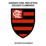 Adesivo Escudo Flamengo Vinil Refletivo Automotivo Futebol
