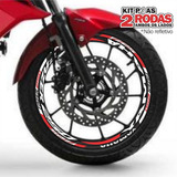 Adesivo Fazer 250 Yamaha Friso De Roda Branco Modelo Grande