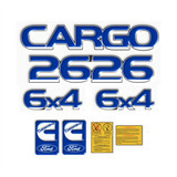 Adesivo Ford Cargo 2626 6x4 Emblema Cummins Caminhão Kit71