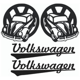 Adesivo Fusca Volkswagen Histórico Kit 4